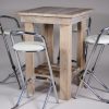 Barkruk rug chroom/wit - Afbeelding 3