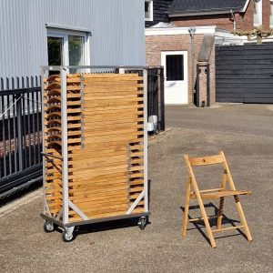 Klapstoel hout vintage