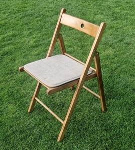 Kussen t.b.v. vintage klapstoel hout